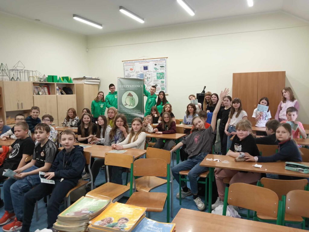 Uczniowie głogowskiej Jedynki w czasie pobytu w naszej szkole