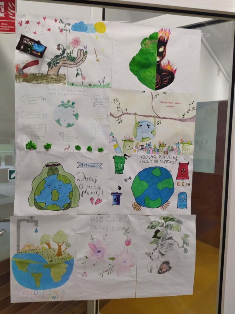 plakaty z akcji sprzątania świata