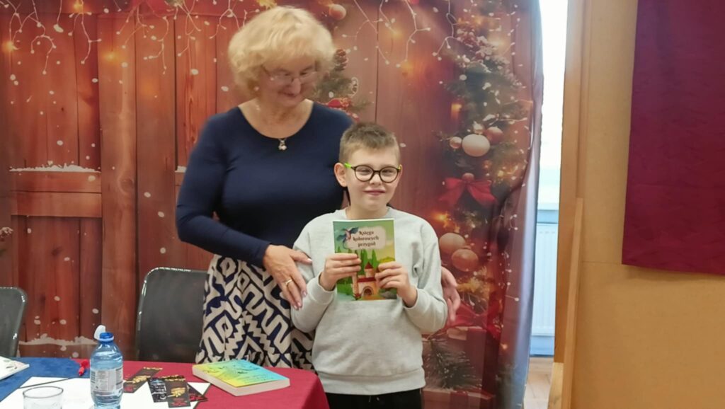 spotkanie z lokalną poetką, panią Barbarą Guszałą.