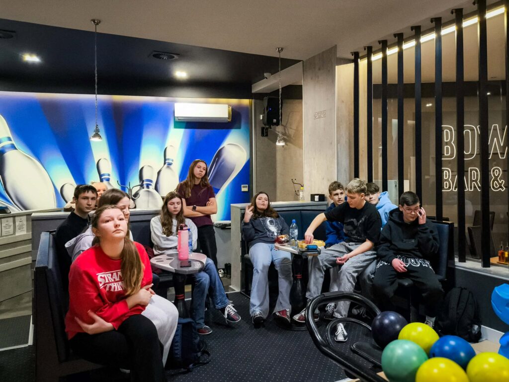 klasa 8 na lodowisku i kręgielni