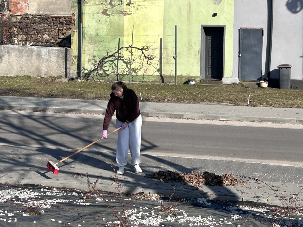 Czyn społecznym przy Centrum Usług Społecznych Roszarnia.