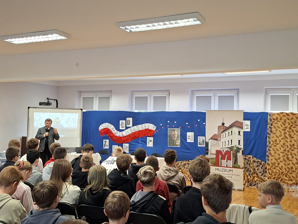 spotkanie z wyjątkowym gościem w ramach projektu „Witold Pilecki”.
