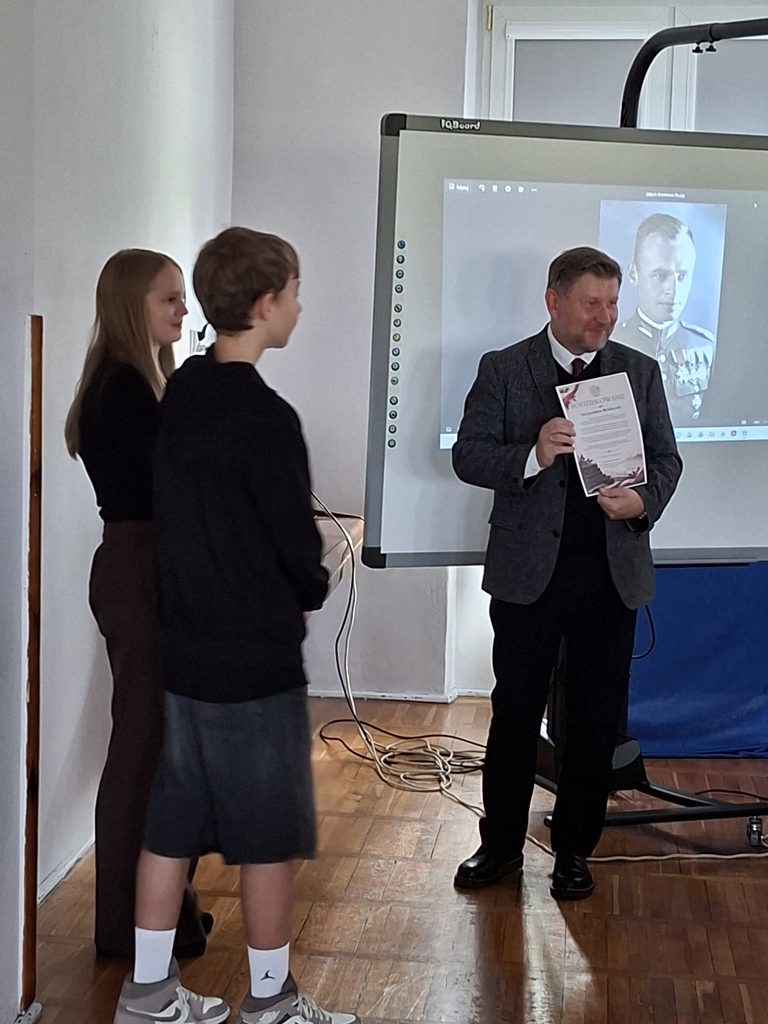 spotkanie z wyjątkowym gościem w ramach projektu „Witold Pilecki”.