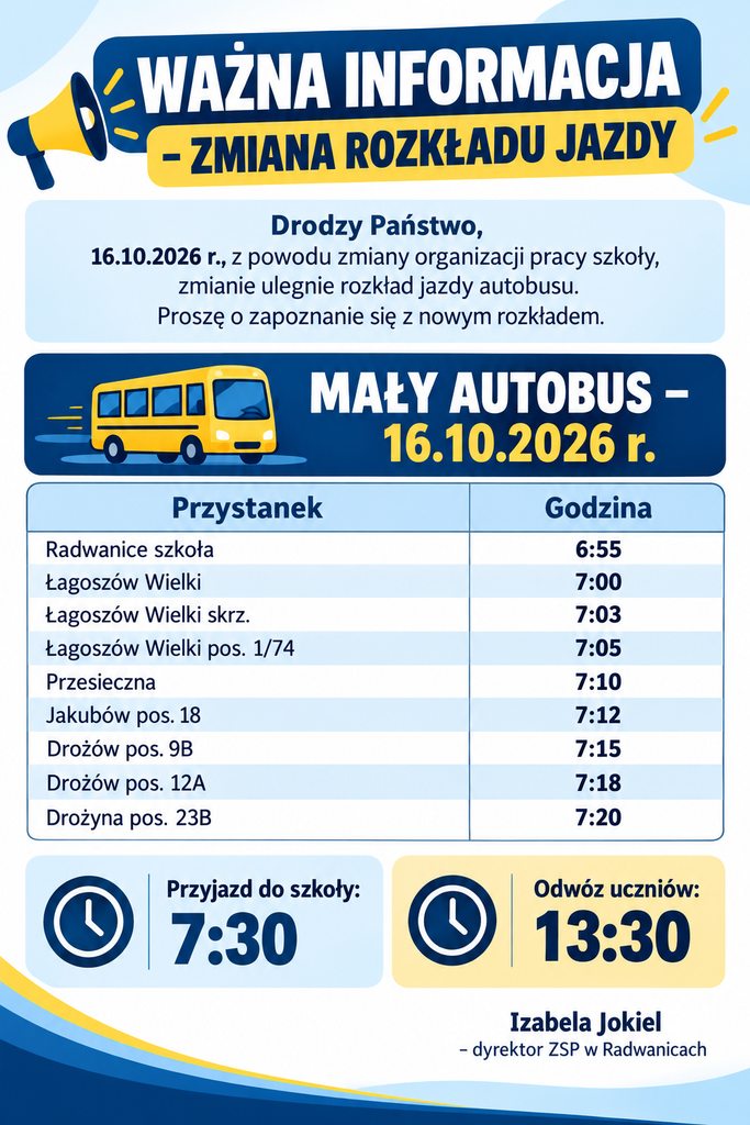 plakat informacyjny